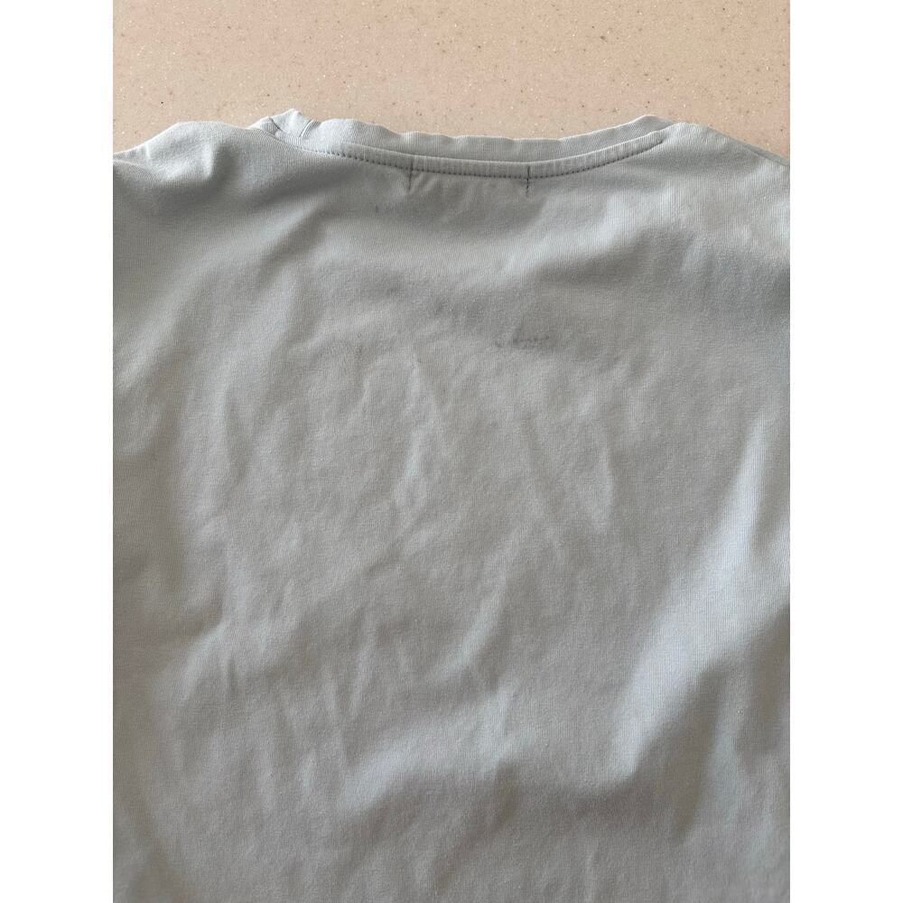Banana Republic Women’s Light Blue Crew Neck Short Sleeve Stretch T-Shirt Size M - Picture 7 of 7